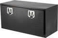 GarveeTech Underbody Truck Box,36 in Pickup Storage Box,Heavy Duty Aluminum Diamond Plate Tool Boxes with Lock and Keys,Waterproof Trailer Storage Box with T-Handle Latch for Truck,Van,Trailer，Black