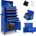 13 Drawers Tool Chest with Wheels, Rolling Tool Box with Drawers, Metal Tool Cabinet for Garage, Workshop(Blue)