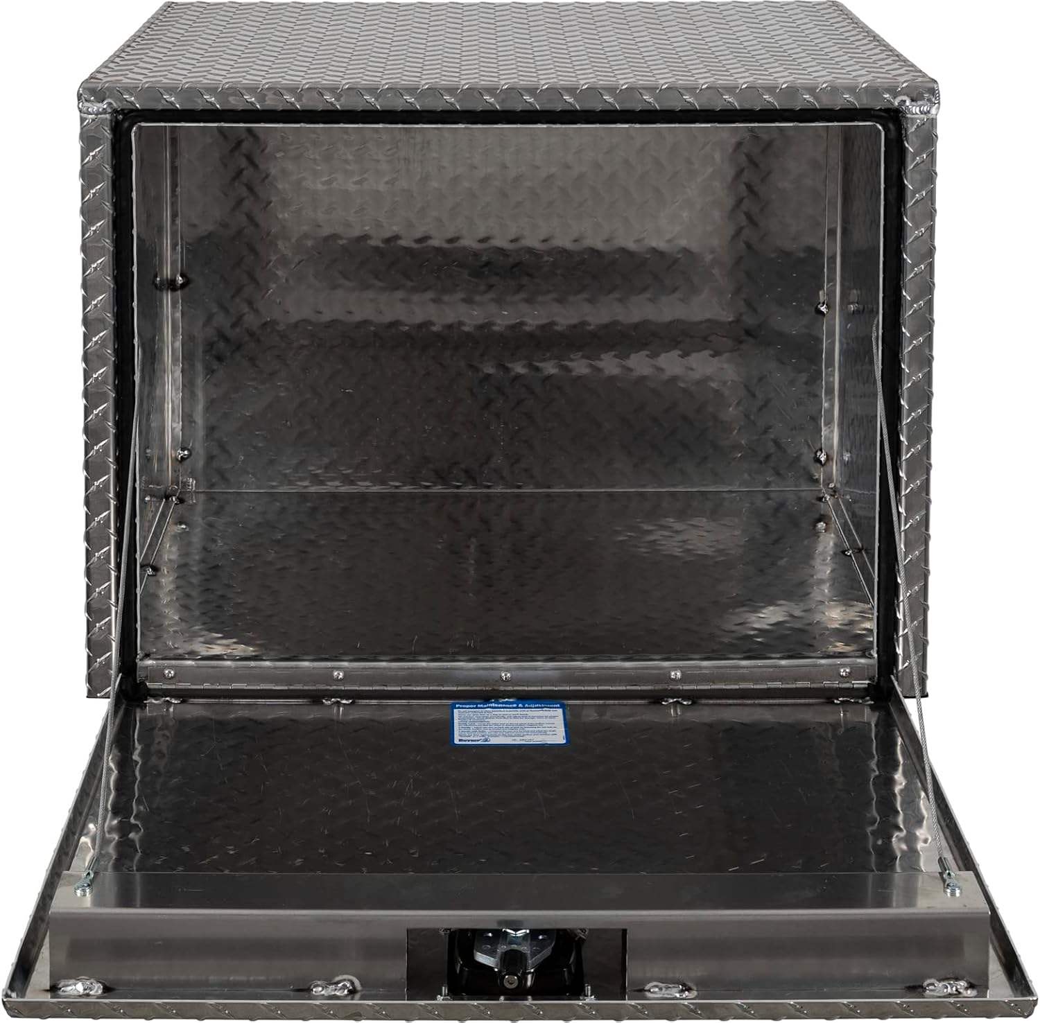 Buyers Products 1705133 Diamond Tread Aluminum Underbody Truck Tool Box, 24 x 24 x 30, Made in USA, .100 in. Thick, Corrosion-Resistant, Locking Compression Latch, Secure Storage for Work Trucks
