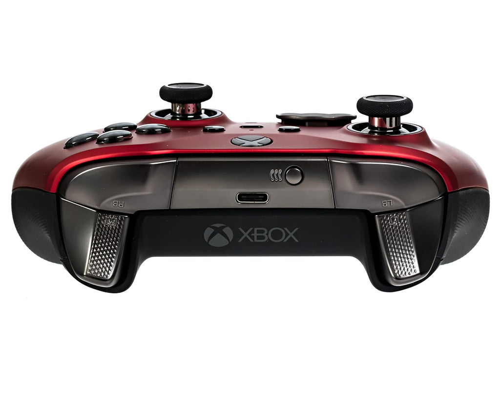 Xbox Elite Series 2 Custom Soft Touch Controller - Soft Touch Feel, Added Grip, Metallic Red Color - Compatible with Xbox One, Series X, Series S