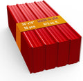 50 Pack PPGI Metal Roofing Panels, 78' x 36', 28 Gauge, 975 Sq. Ft. Coverage, Prepainted Galvanized Steel Sheets for Residential, Commercial, Pergolas, Gazebos, Fencing, and Patio Roofs（Red）