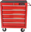 5 Drawers Rolling Tool Chest Cart ,24.2*12.9*29.9'Tool Storage Cabinet With 4 Wheels.Portable Tool Cabinet Trolley With Locking System and Drawer Liners.Tool Storage Cart for Garage,Workshop