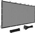 Shade&Beyond Customized Size 12' X 16' Shade Cloth with Grommets, 90% UV Protection Pergola Shade Cover Mesh Tarp Sun Screens for Patio GN08, Light Gray