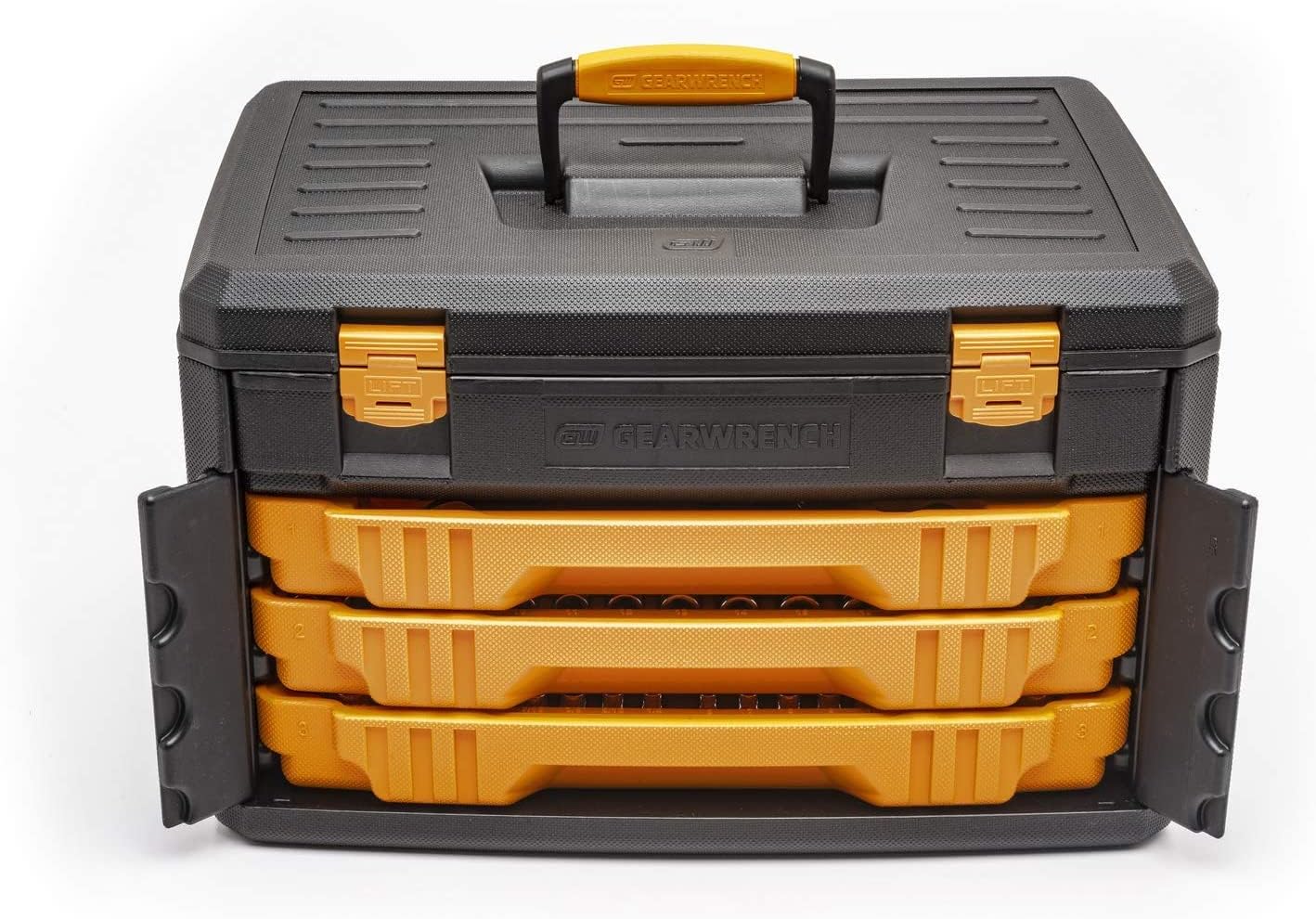 GEARWRENCH 243 Pc. 12 Pt. Mechanics Tool Set in 3 Drawer Storage Box - 80972