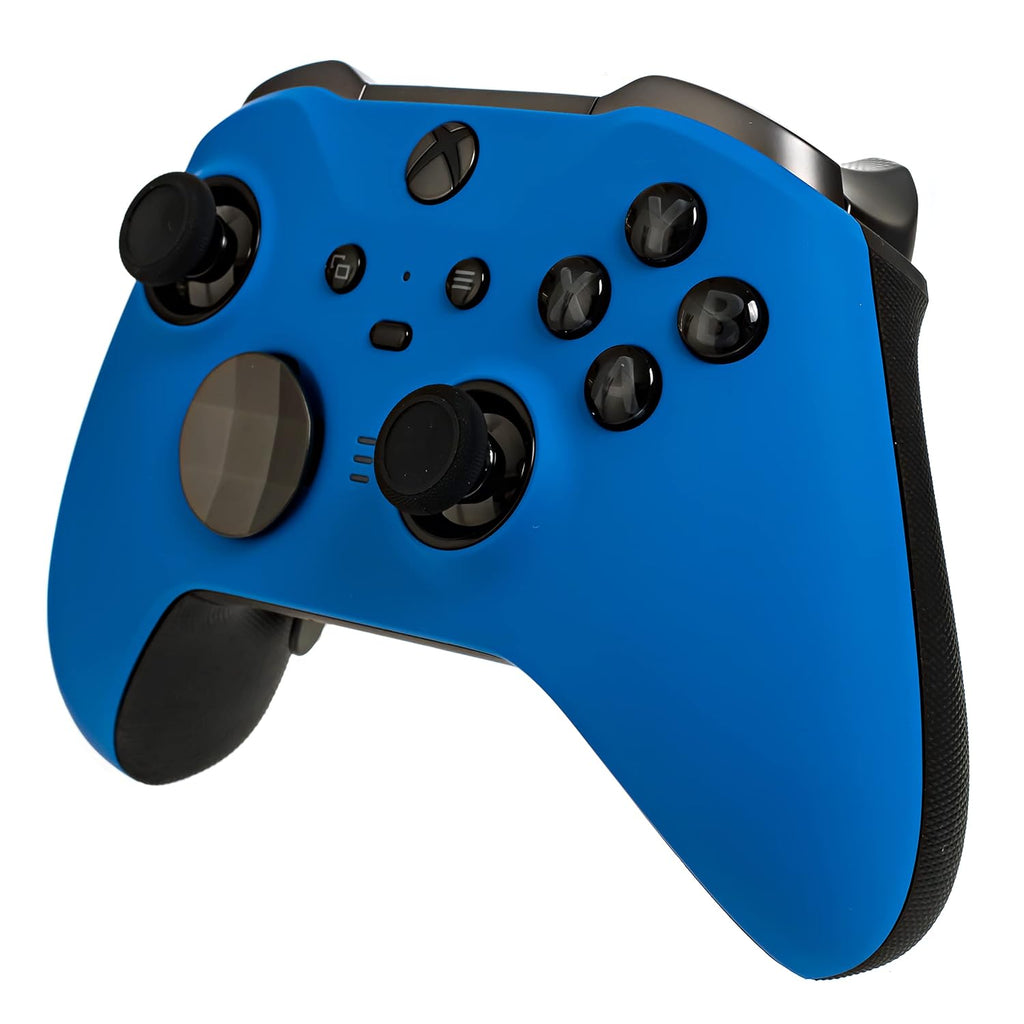 Xbox Elite Series 2 Custom Soft Touch Controller - Soft Touch Feel, Added Grip, Cool Blue Color - Compatible with Xbox One, Series X, Series S