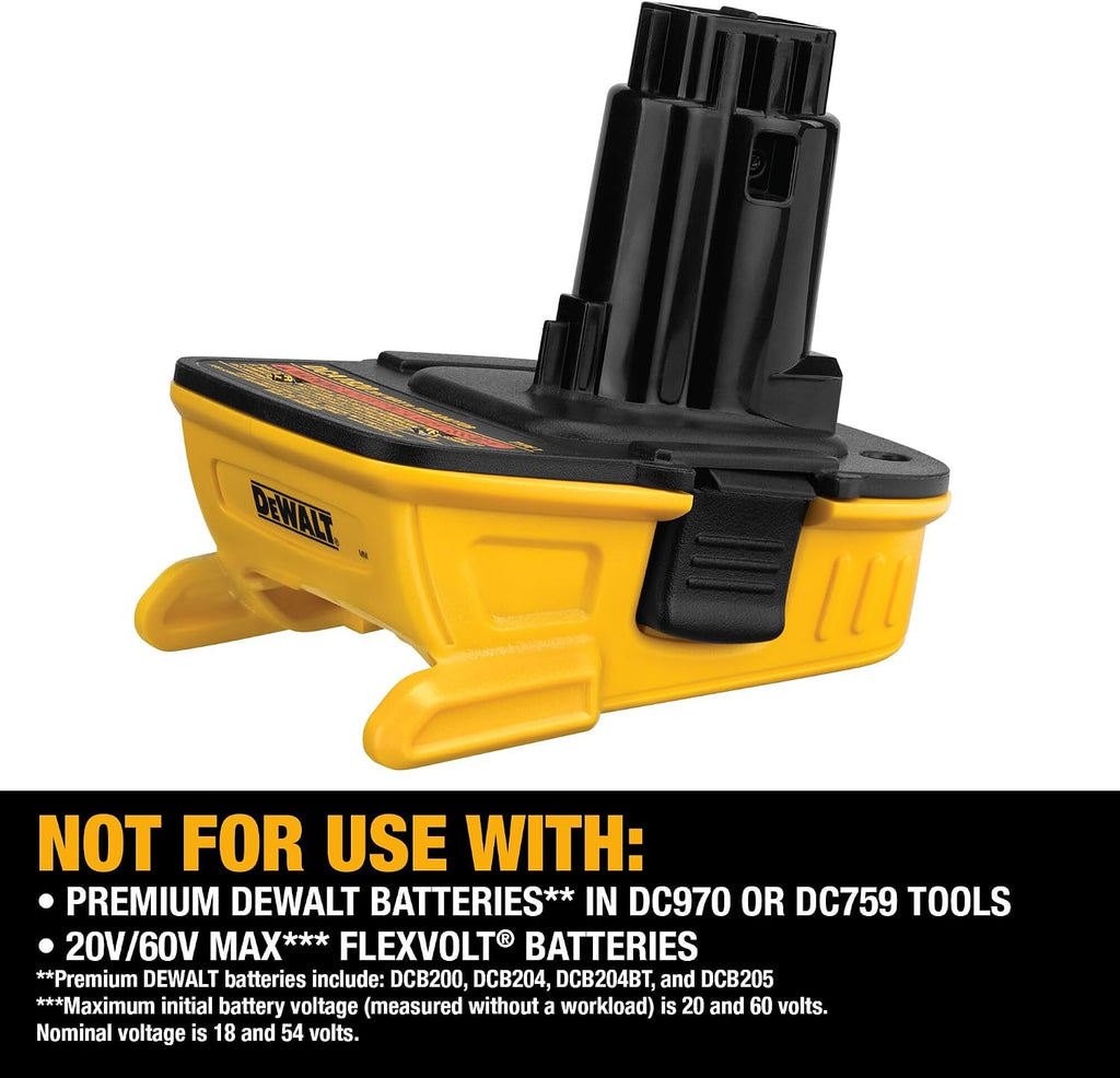 DEWALT 20V MAX Battery Adapter Kit, 18V to 20V, 2 Batteries and Charger Included (DCA2203C)