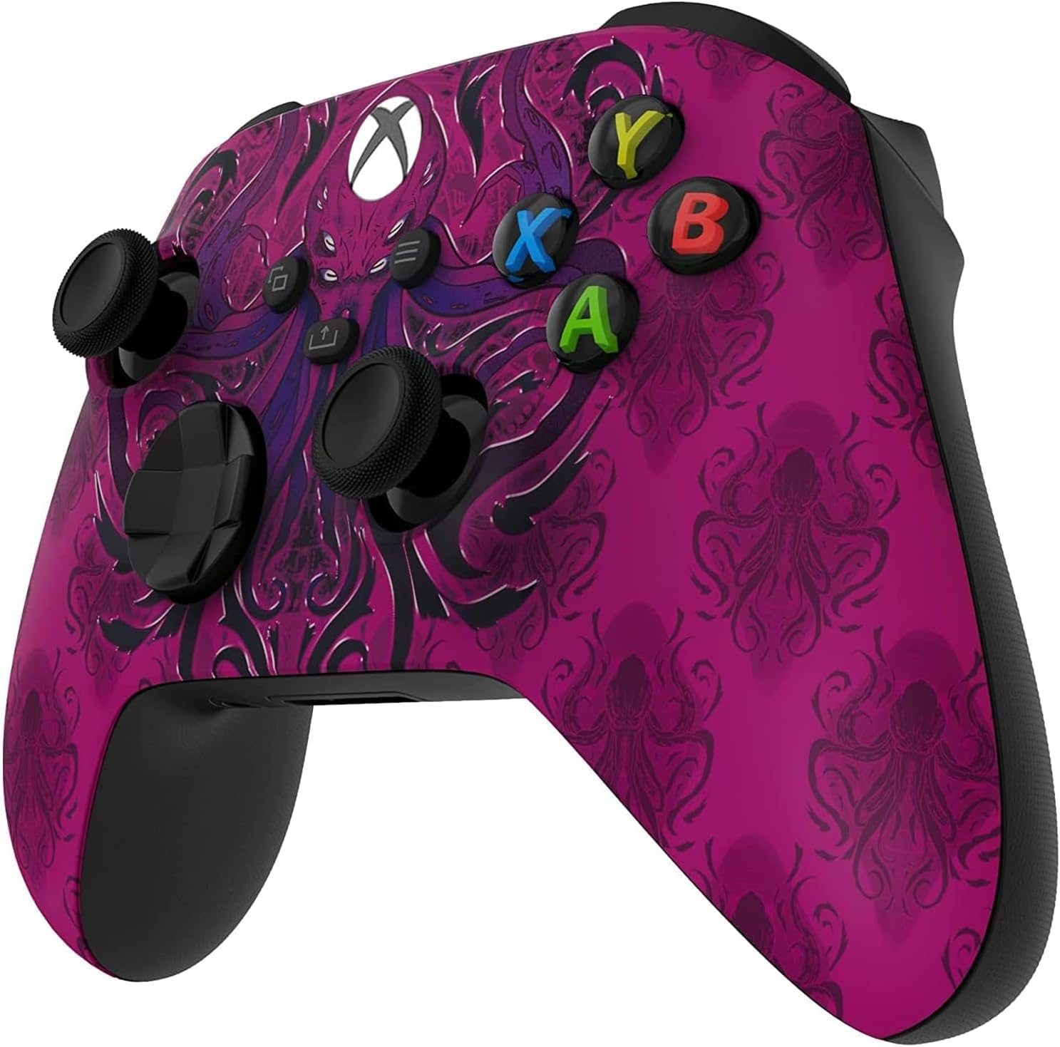 Custom Controllerzz Wireless Controller for Microsoft Xbox Series X/S & Xbox One - Soft Touch Feel - Custom Xbox Series X/S Controller (X/S Purple Monster)