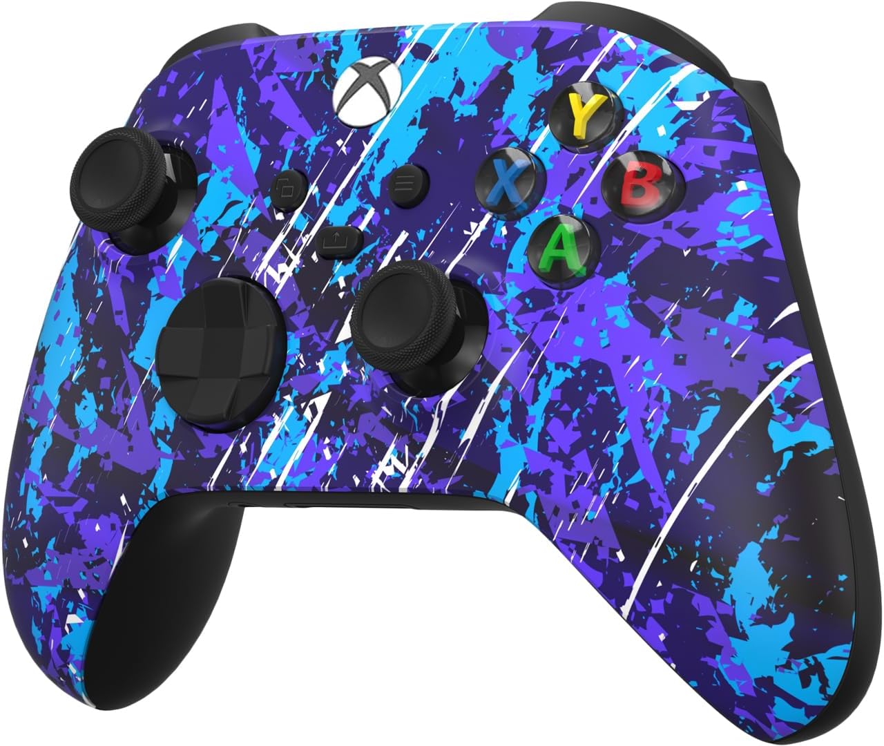 Custom Controllerzz Wireless Controller for Microsoft Xbox Series X/S & Xbox One - Custom Soft Touch Feel - Custom Series X/S Controller (X/S Midnight Surge)