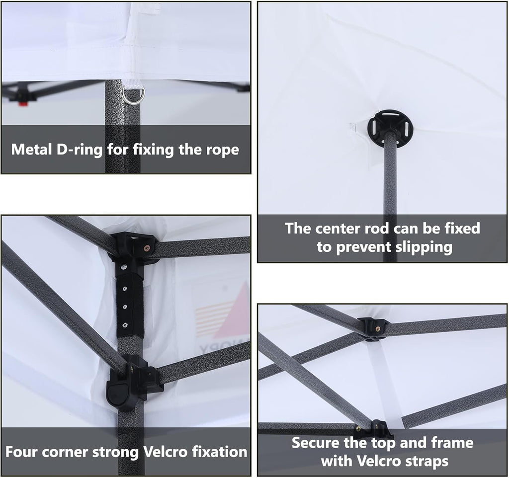 ABCCANOPY Replacement Canopy Top for Pop Up Canopy Tent (10x15, Black)