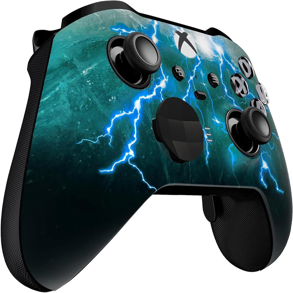 Custom Controllerzz Elite Series 2 Controller Compatible With Xbox One, Xbox Series S, and Xbox Series X (Green Skies)