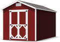Little Cottage Co. 8x14 Classic Gable Shed with Floor, Outdoor Wood Storage Do-It-Yourself Precut Kit