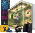 MTG Khuno Gaming Tower PC- Intel Core i5-8th Gen, RTX 3060 12GB 192 Bits, 16GB ARGB Ram, 256GB Nvme, RGB Gamer Bundle Combo, Webcam, Win 11 Home