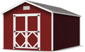 Little Cottage Co. 10x16 Classic Gable Shed with Floor, Outdoor Wood Storage Do-It-Yourself Precut Kit