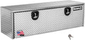 Buyers Products 1705115 Diamond Tread Aluminum Underbody Truck Tool Box, 18 x 18 x 60, Made in USA, .100 in. Thick, Corrosion-Resistant, Locking Compression Latch, Secure Storage for Work Trucks