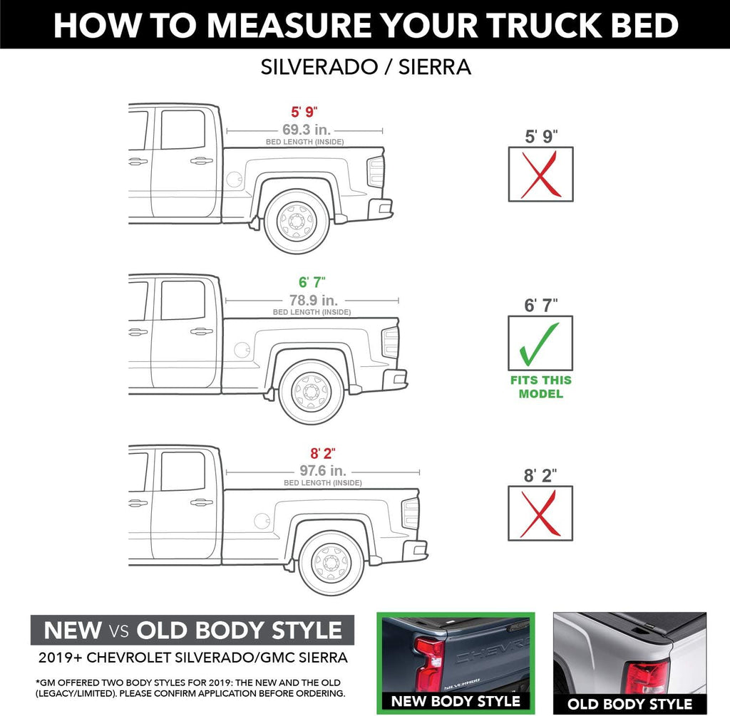RealTruck Extang Trifecta Toolbox 2.0 Soft Folding Truck Bed Tonneau Cover | 93450 | Fits 2014-2018, 2019 Ltd/Lgcy Chevy/GMC Silverado/Sierra 1500, 2014-18 2500/3500HD 6' 7' Bed (78.9')