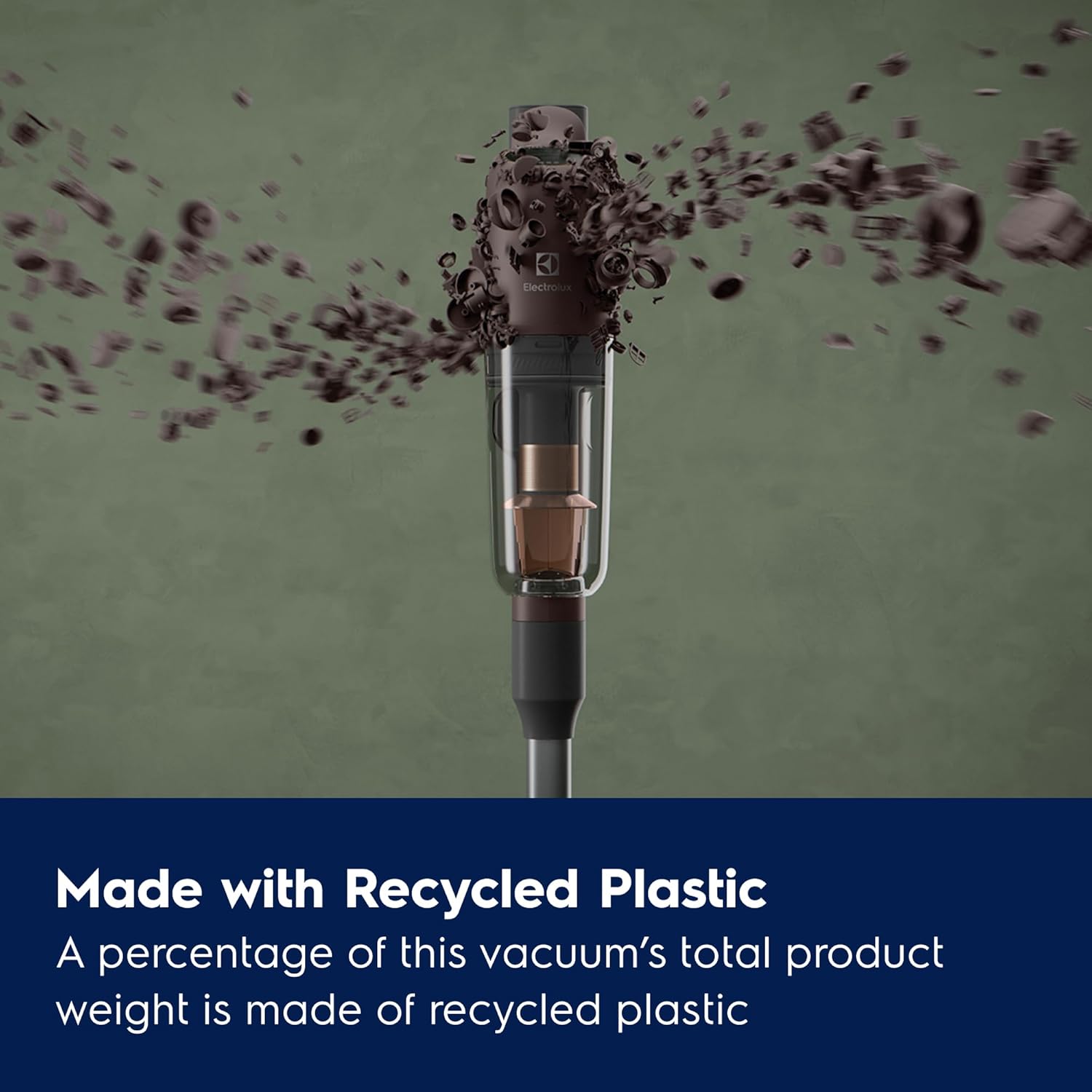 Electrolux Ultimate700 Complete Home Cordless Stick Vacuum with 3 Specialized Nozzles (Multi-Surface, Hard Floor & Pet), 50-Minute Run Time, 4 Power Modes, Walnut Brown