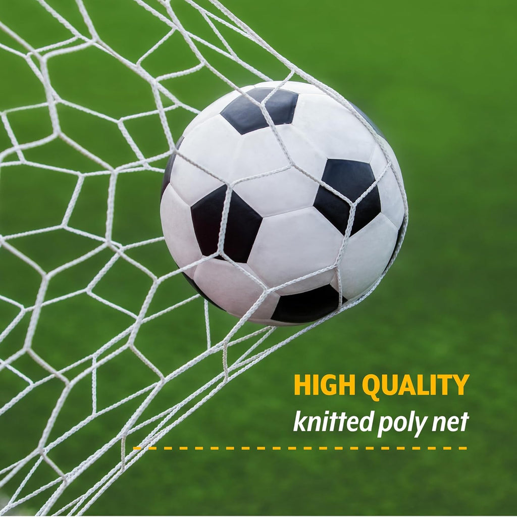 PUGG Pop Up Soccer Goal, Portable Training Football Knitted Poly Net Equipment, The Original Pickup Game Goal, Includes Two Goals & Bag