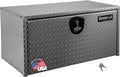 Buyers Products 1705118 Diamond Tread Aluminum Underbody Truck Tool Box, 20 x 20 x 36, Made in USA, .100 in. Thick, Corrosion Resistant, Locking Compression Latch, Secure Storage for Work Trucks