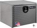 Buyers Products 1705130 Diamond Tread Aluminum Underbody Truck Tool Box, 24 x 24 x 24, Made in USA, .100 in. Thick, Corrosion-Resistant, Locking Compression Latch – Secure Storage for Work Trucks