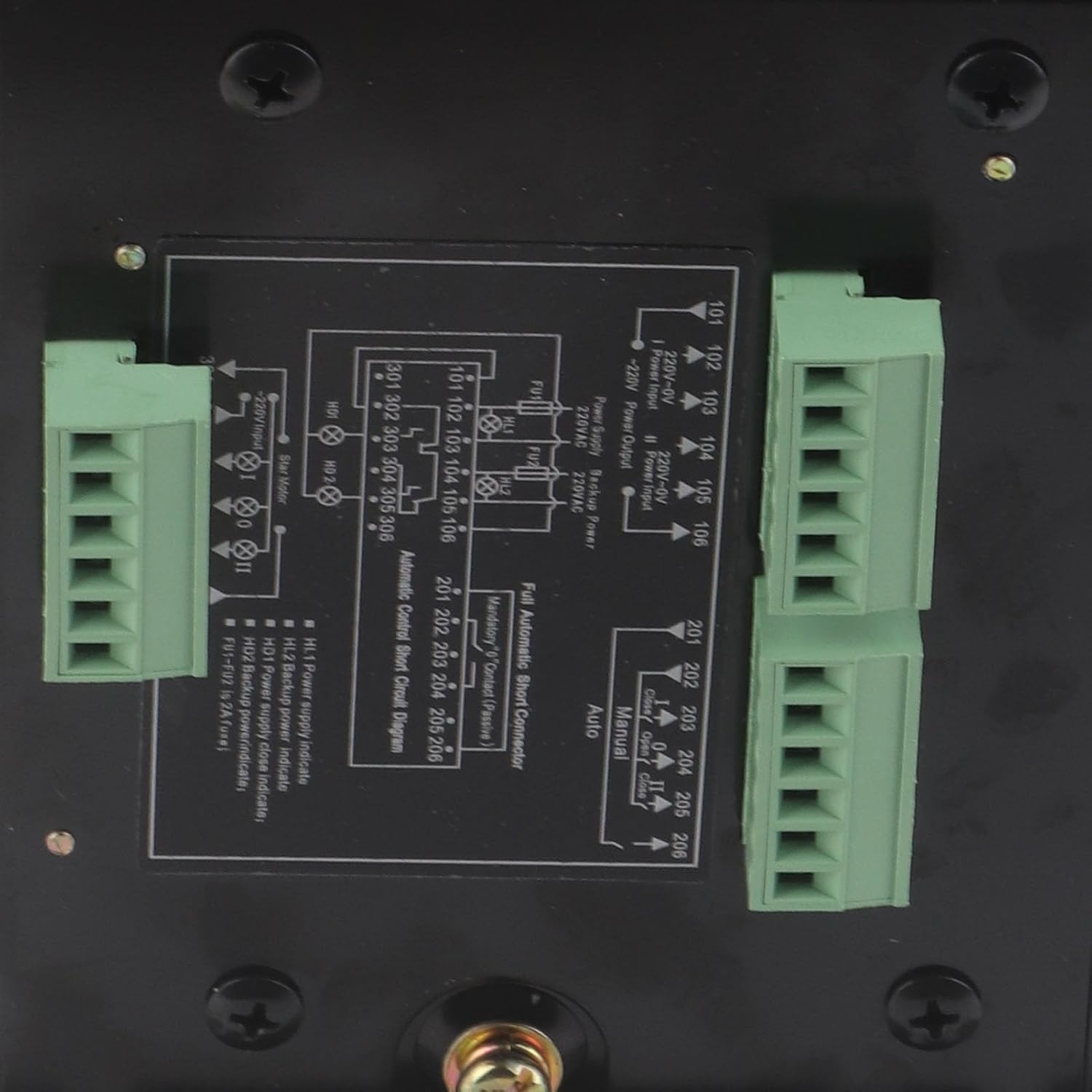 Generator Transfer Switch Isolated 2in 1out Mechanical Interlock Design Power Automatic Transfer Switch AC400V 250A (250A)