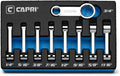 Capri Tools 3/8 in. Drive Torque Adapter Set, 12-Point Box End, 1/4 to 3/4 in., SAE, 9-Piece with Mechanic's Tray