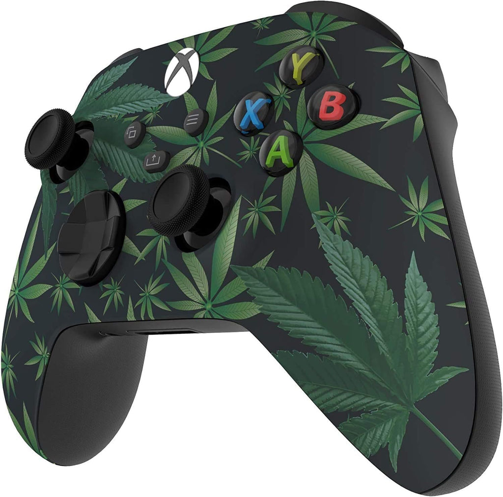 Custom Controllerzz Wireless Controller for Microsoft Xbox Series X/S & Xbox One - Custom Soft Touch Feel - Custom Xbox Series X/S Controller (X/S Weeds)
