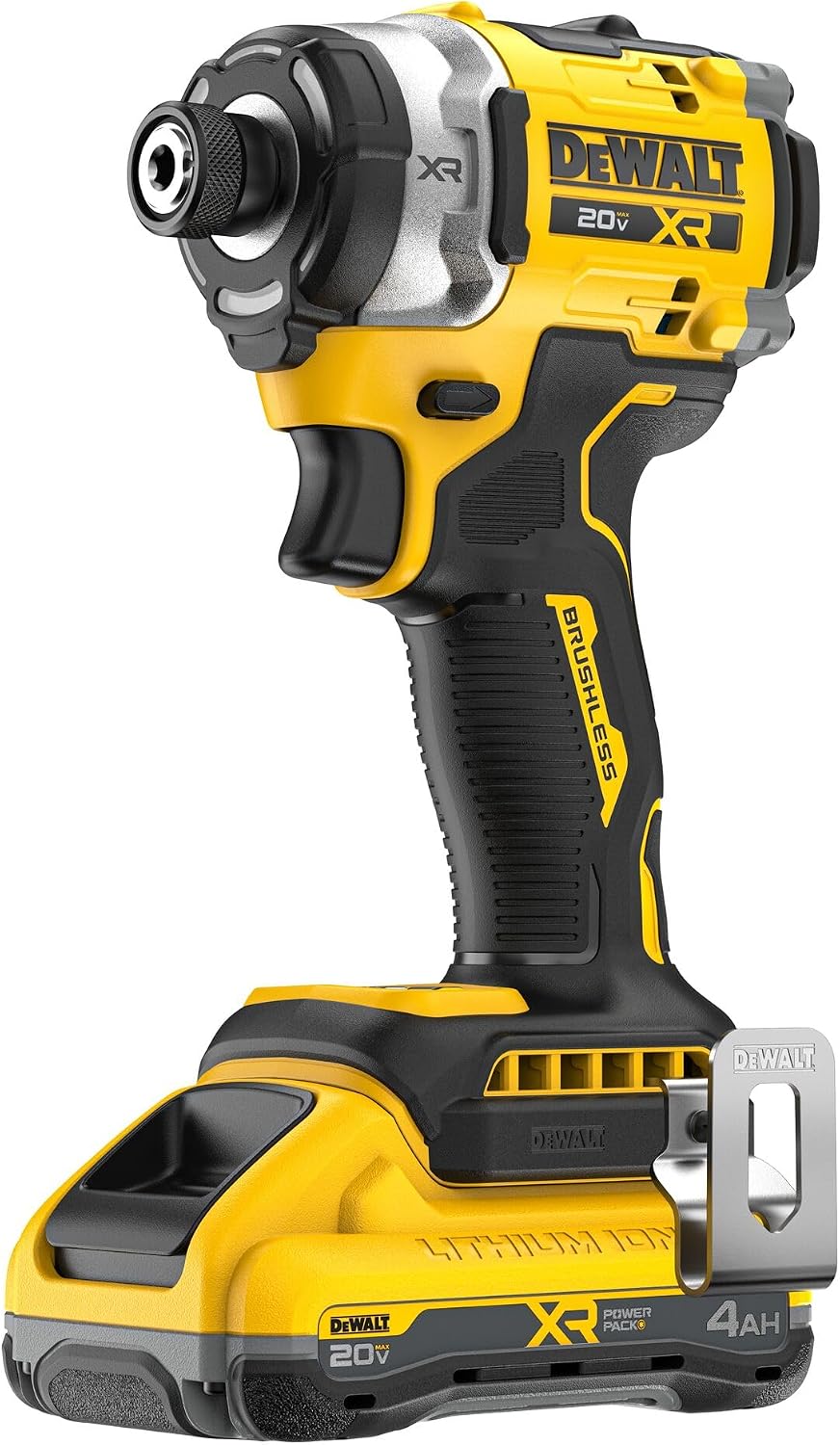 20V MAX XR Brushless Cordless 3-Speed High Torque 1/4 in. Impact Driver Kit with XR POWERPACK and Charger (DCF860QQ1)
