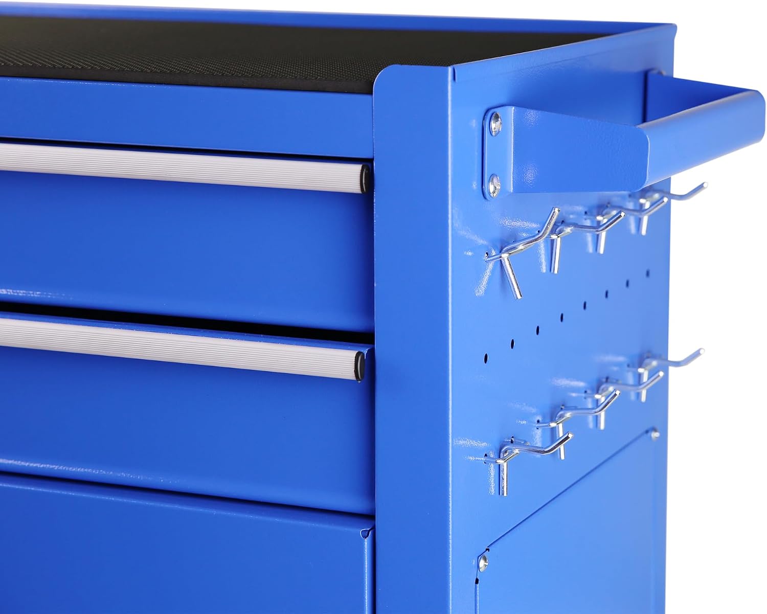 HRVEOCEI Rolling Tool Chest with Drawers, Metal Tool Cabinet on Wheels with Detachable Top Tool Box, 5-Drawer Tool Cart with Adjustable Shelf and Locking Mechanism (8-Drawer Blue)