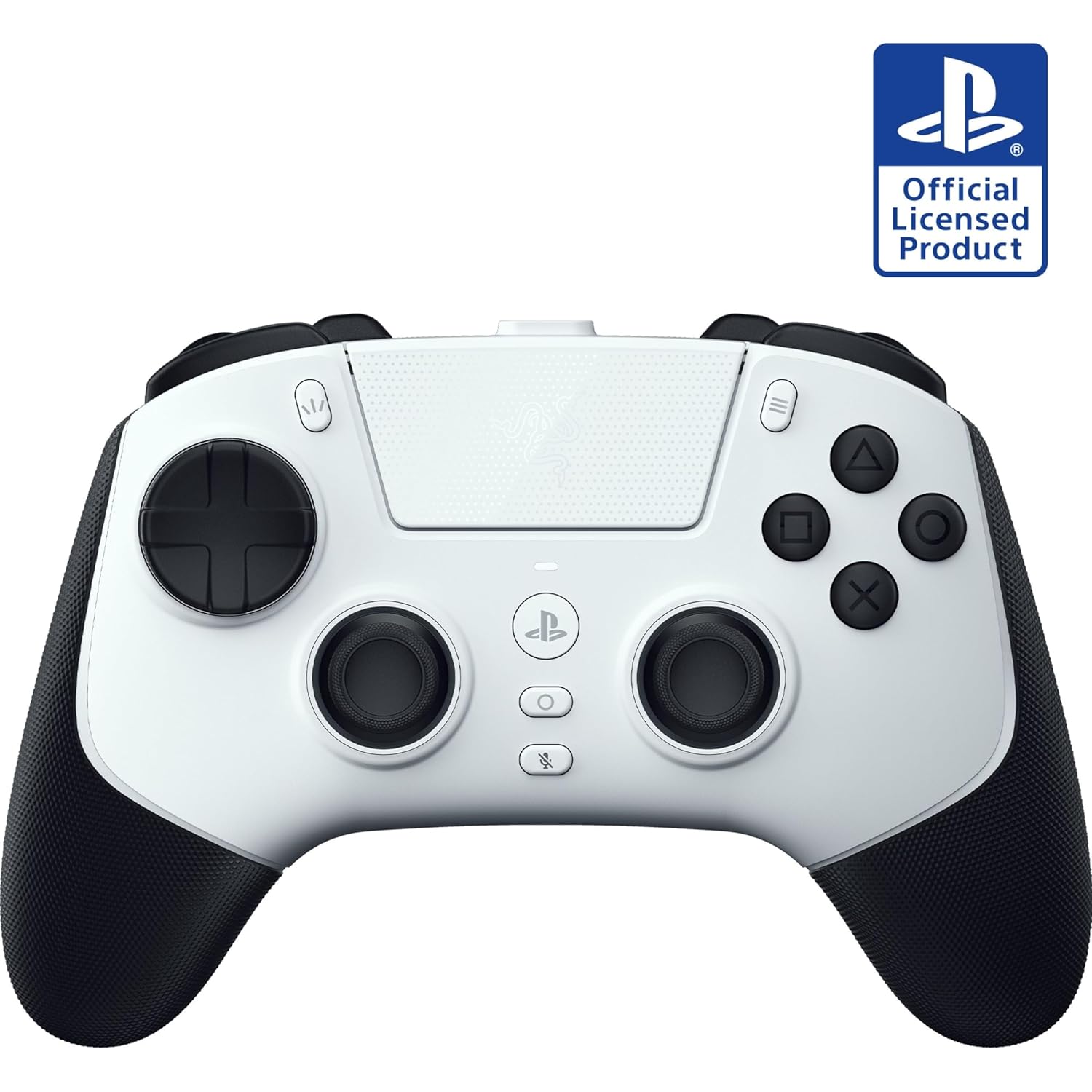 Razer Raiju V3 Pro Wireless Esports Controller – Officially Licensed for PlayStation, Lag-free Esports Grade Performance, 6 Remappable Buttons, TMR Thumbsticks, Fast Triggers, for PS5 & PC – White