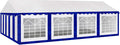 AMERICAN PHOENIX Party Tent 16x26 ft Heavy Duty Canopy Shelter Gazebo for Wedding Event Fair with Roof with Sidewalls and Windows White and Blue Event Tents
