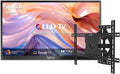 SYLVOX Outdoor TV with Wall Mount & Cover, 75 inch Smart QLED TV, 2000 Nit Full Sun, Weatherproof, 4K UHD, IP56 Waterproof, Commercial Grade (2026 Model)