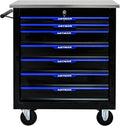 RYH 4/5/6/7 Drawers Rolling Tool Chest & Tool Box on Wheels | Heavy Duty Metal Cart with Ball Bearing Drawers | Fits US General Tool Box for Garage Storage (Black-4) (7-Drawer)