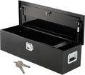 GarveeTech 39 in Aluminum Truck Tool Box, Truck Bed Storage Box with Security Lock and Wider Handles, Heavy Duty Waterproof Tool Box Organizer Chest for Pick Up Truck Rv Trailer - Black