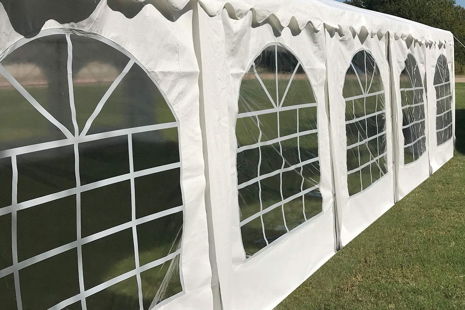 Delta 32'x16' Budget PE Tent Tents for Parties + 2 Long Bags + 1 Short Bag, Outdoor Large Commercial Canopy,carpas para Fiestas,Wedding Event Tent for Patio Outdoor Garden Events