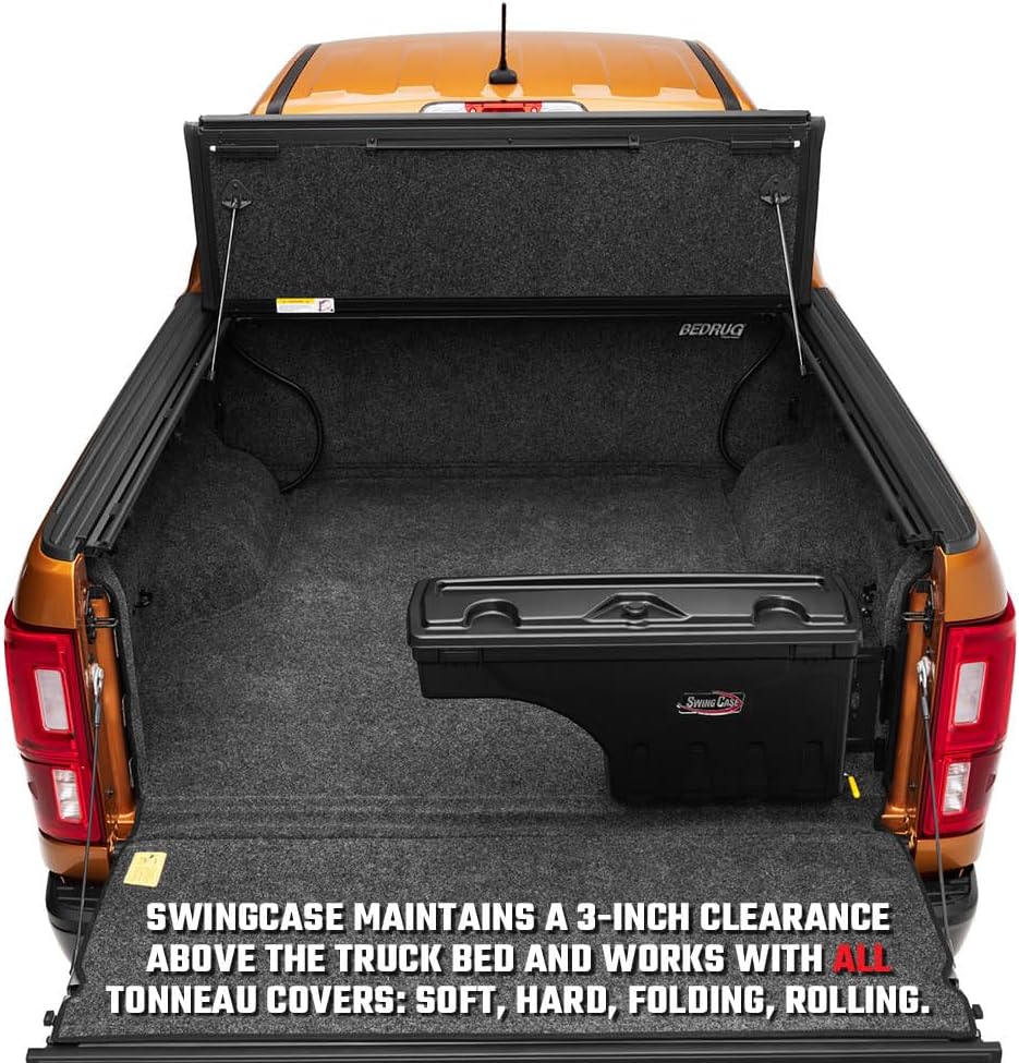 RealTruck UnderCover SwingCase Truck Bed Storage Box | SC302D | Fits 2019 - 2025 Dodge Ram 1500/2500 Drivers Side (New Body Style)