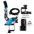 Obokidly Upgrade USB Handbrake Support G920 2 IN 1 Compatible With XBOX ONE/XBOX ONE S AND PC For Simracing Game Sim Rig With Clamp ;With Plate (Blue-1)