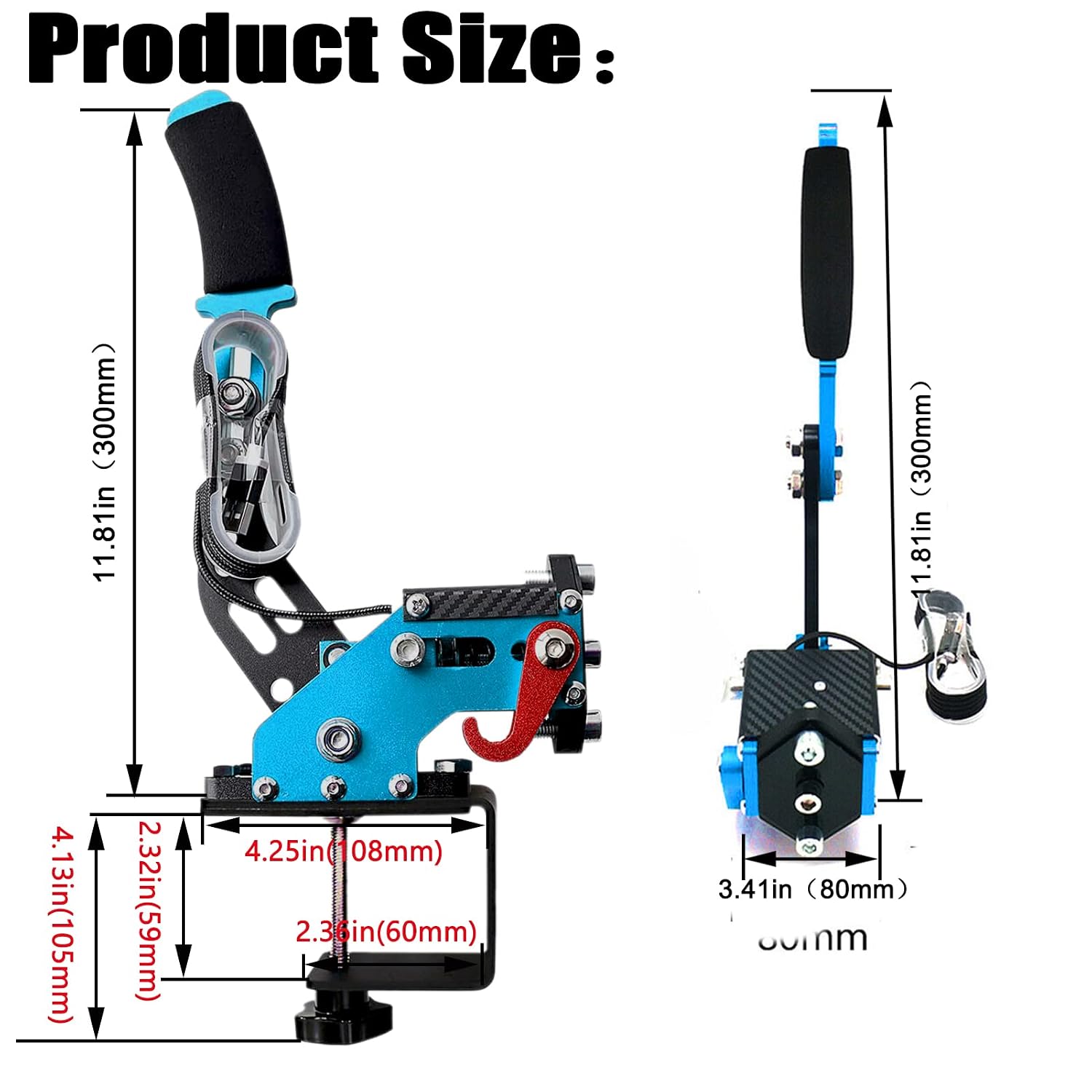 Obokidly Upgrade USB Handbrake Support G920 Compatible With XBOX ONE/XBOX ONE S For Simracing Game Sim Rig With Clamp,And Suitable For PC (Blue)