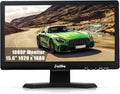 JaiHo 15.6-Inch Professional Security Monitor, 1920x1080P CCTV Screen with Metal Housing, BNC HDMI VGA AV USB, Industrial Display for DVR NVR System, 24/7 Reliable Security Surveillance