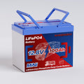12V 100Ah Lifepo4 Battery, Bci Group 24 Size, Built-In 100A Smart BMS, 4500+ Deep Cycle Grade A Lithium Cells For RV Travel,Trolling Motor,Marine, Boat, Solar Panel, Off Grid, Camping (1PC)