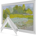 Pure White Prismatic 43' Alloy Deco TV Frame - Compatible ONLY with Samsung The Frame TVs (Fits 2021-2026, LS03A, LS03B, LS03C, LS03D, LS03FA)