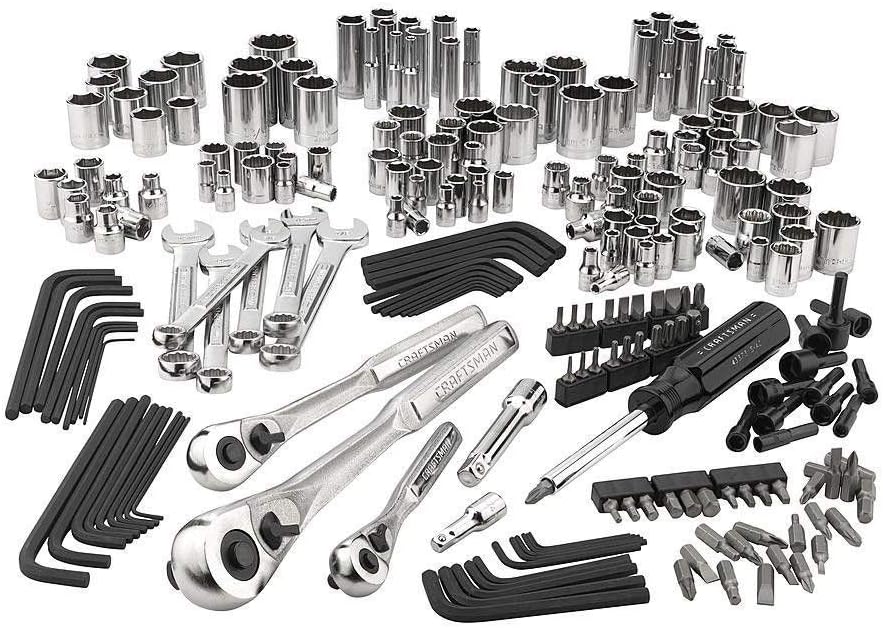 Craftsman 230 Piece 230 PC SAE Metric Mechanics Tool Set ratchet wrench socket, carry case included