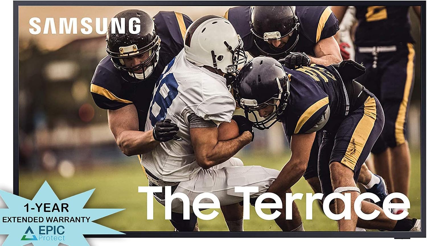 SAMSUNG QN75LST7TA The Terrace 75 Inch Outdoor-Optimized QLED 4K UHD Smart TV with an Additional 1 Year Coverage (2020) (Renewed)