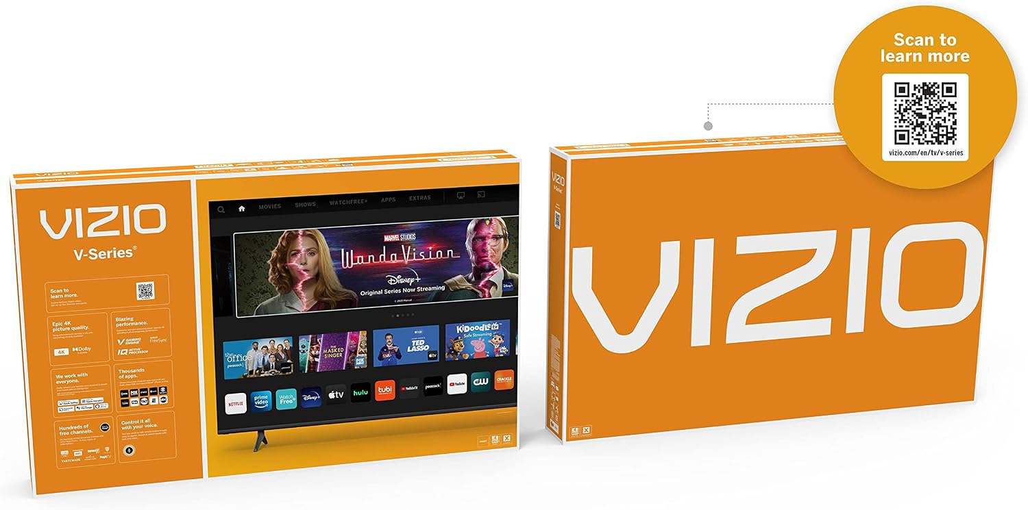 VIZIO 75-Inch V-Series 4K UHD Smart TV with Voice Remote, Dolby Vision, Alexa Compatibility, VRR with AMD FreeSync, V756-J03, 2021 Model