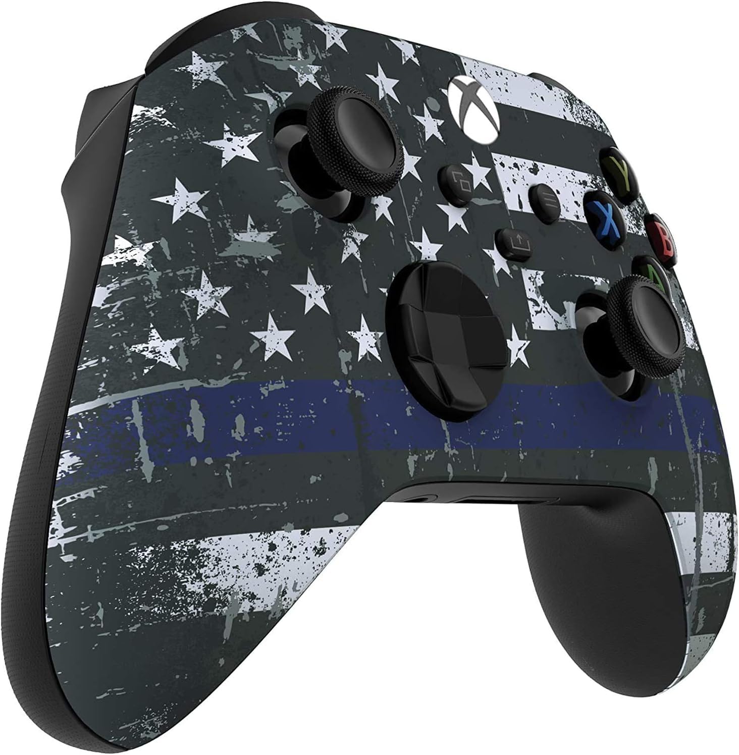 Custom Controllerzz Wireless Controller for Microsoft Xbox Series X/S & Xbox One - Custom Soft Touch Feel - Custom Xbox Series X/S Controller (X/S Blue Line)