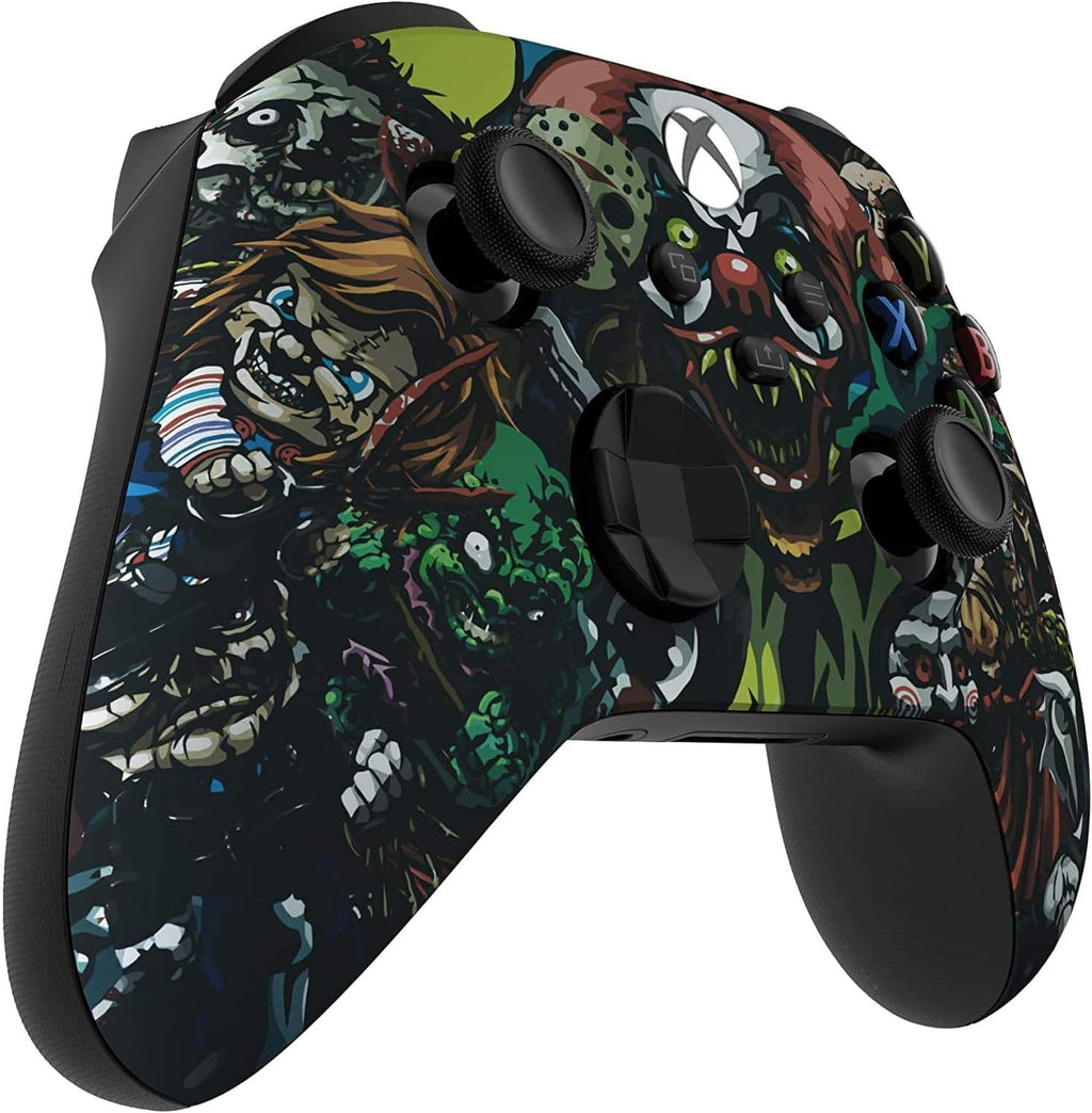 Custom Controllerzz Wireless Controller for Microsoft Xbox Series X/S & Xbox One - Custom Soft Touch Feel - Custom Xbox Series X/S Controller (X/S Scary Party)