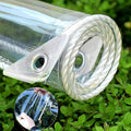 Clear Tarps with Grommets 14 Mil Clear PVC Tarp 400g/m² Thickened Tear Resistant, for Camping, Plants Greenhouse, Cars, Patio (8' X 20')