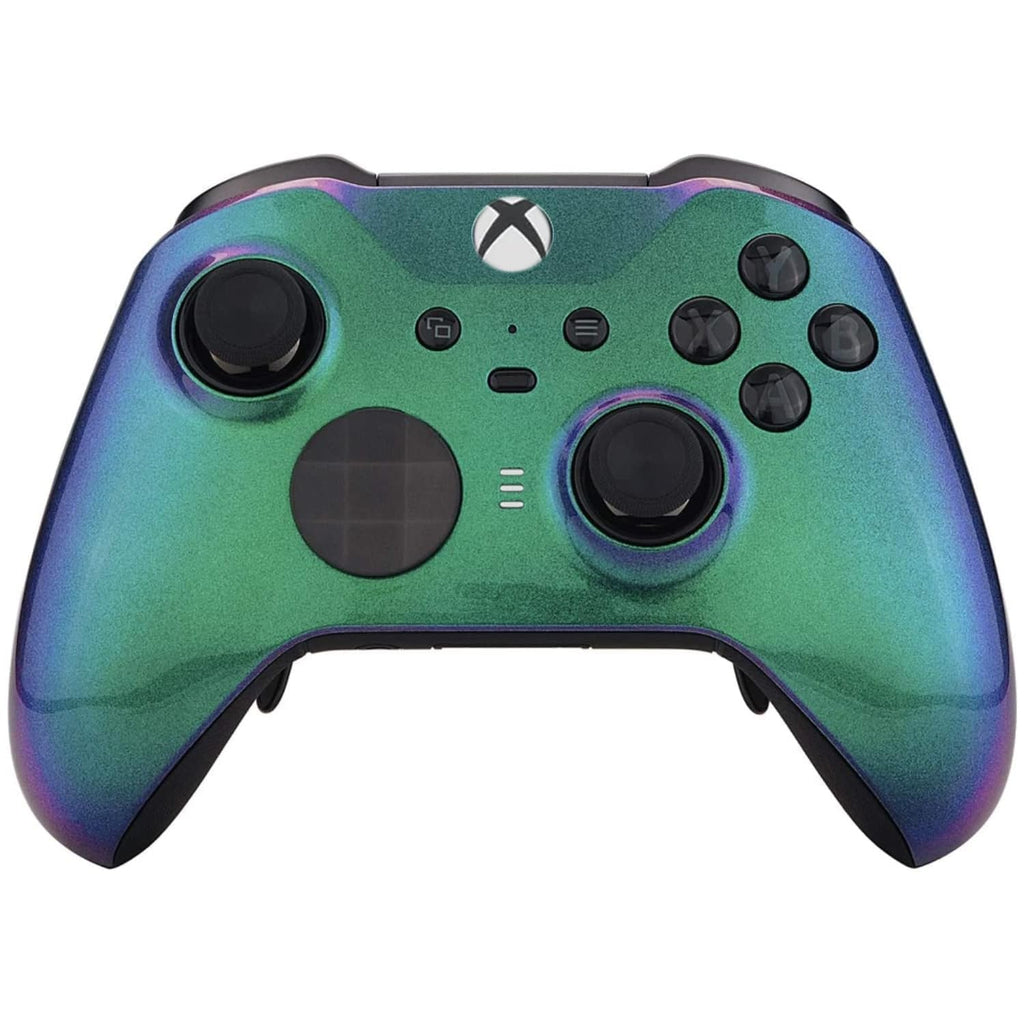 Custom Controllerzz Elite Series 2 Controller Compatible With Xbox One, Xbox Series S and Xbox Series X (Green & Purple Chameleon)