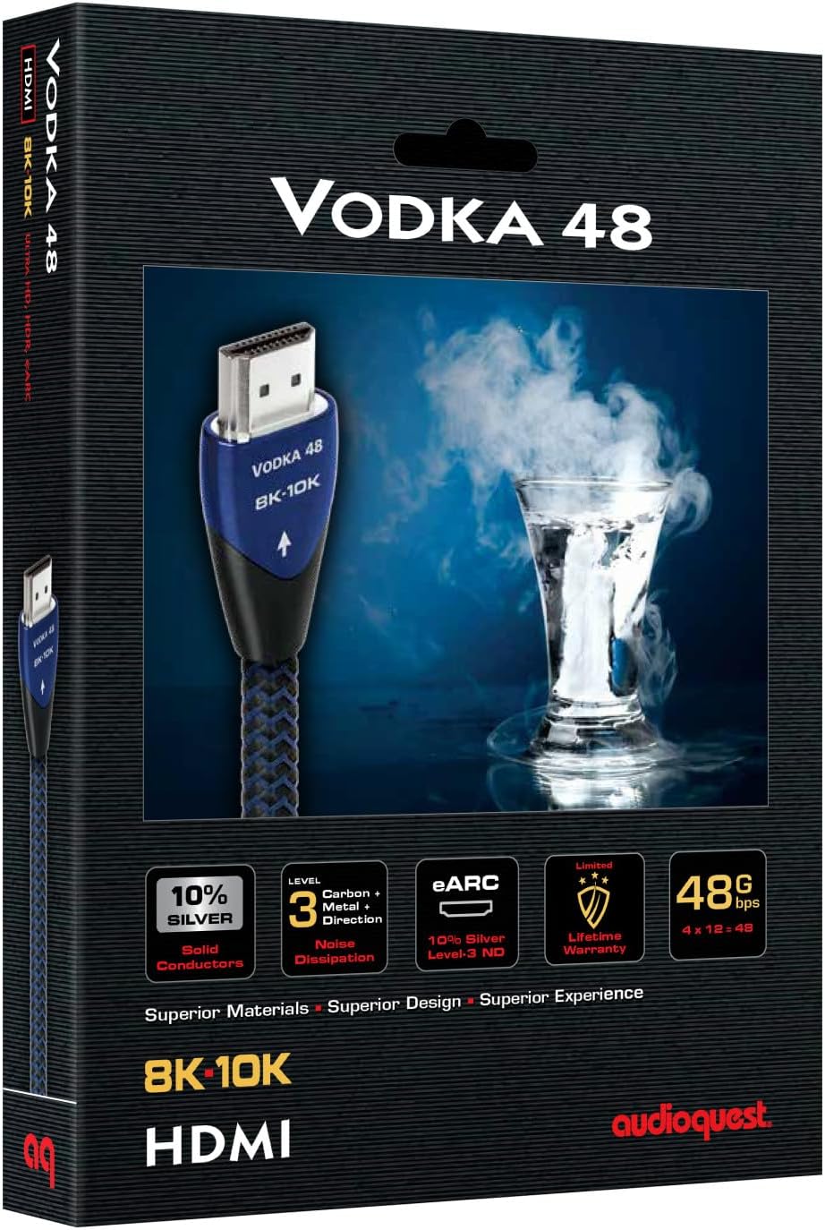 Samsung QN83S90FAEXZA 83 Inch 4K OLED Smart TV with an AudioQuest 2.25M 48Gbps Vodka HDMI Cord (2025)