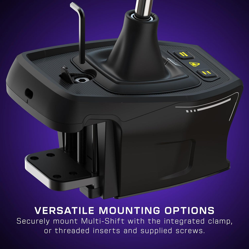 Turtle Beach VelocityOne Multi-Shift Sim Racing Shifter & Handbrake for Windows PC, Xbox Series X|S & Xbox One – 7-Gear + R H-Gate & Sequential Shifter, Handbrake, Hall-Effect Magnetic Sensors – Black
