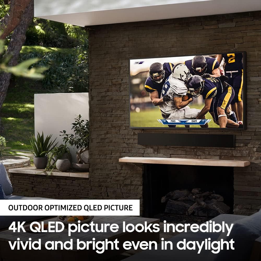 SAMSUNG QN75LST7TA The Terrace 75 Inch Outdoor-Optimized QLED 4K UHD Smart TV with an Additional 1 Year Coverage (2020) (Renewed)